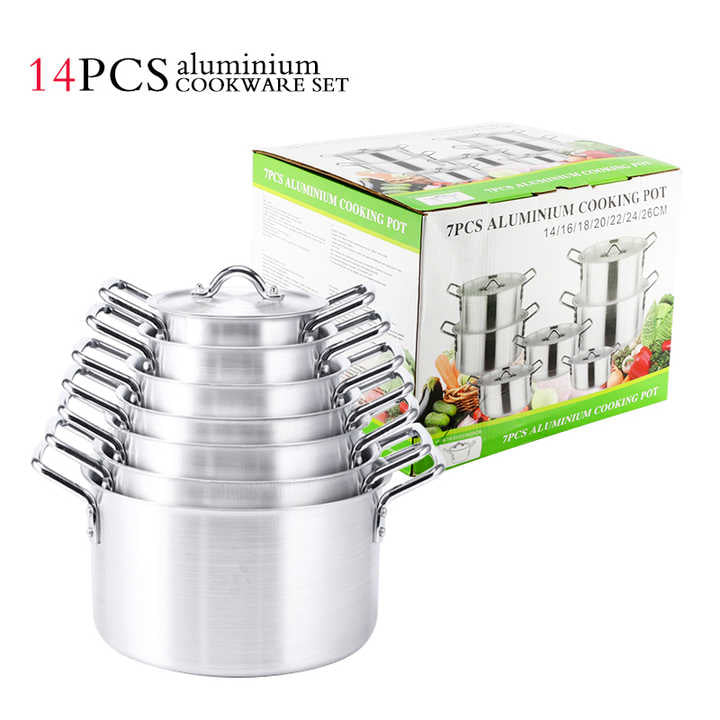 14 Aluminum Pots