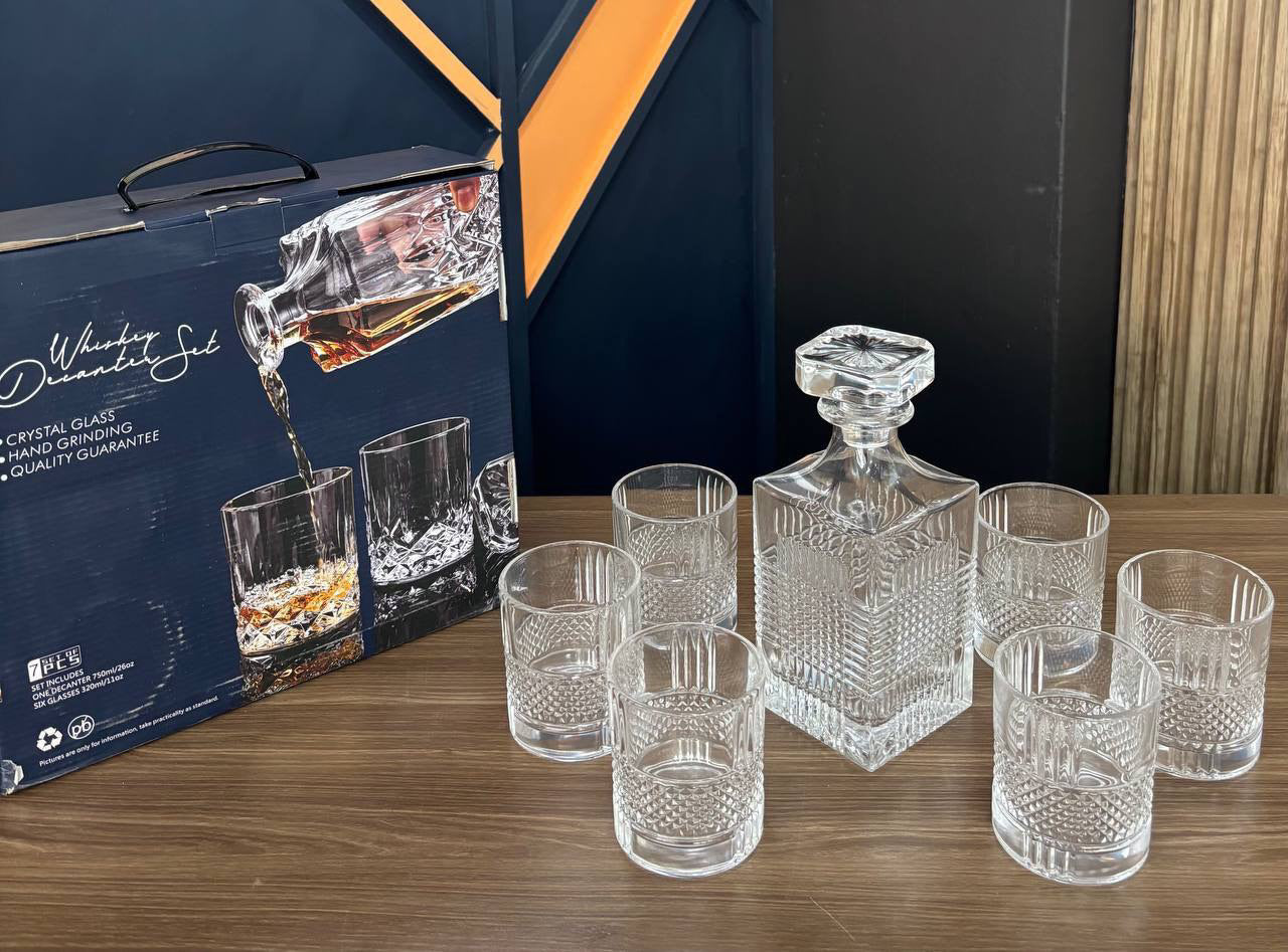 750ml Whiskey Decenter in 7 Pieces